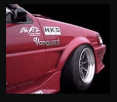 Run-Free AE86 Trueno / Levin Wide Fender (approx. 20 mm wide)