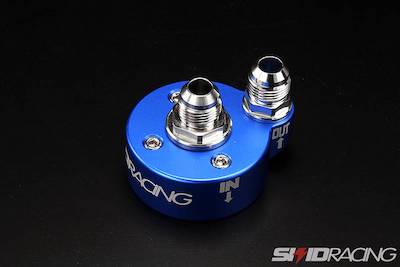 SKID RACING oil cooler sandwich block engine side 3/4 16UNF JZX100 JZX90 JZX110 Mark Chaser