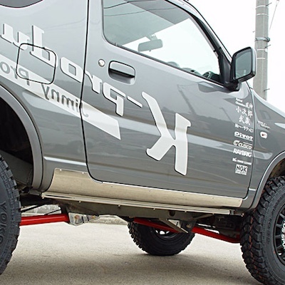 K-Products Jimny  Side Sill Guard Stainless Steel JB23 APIO