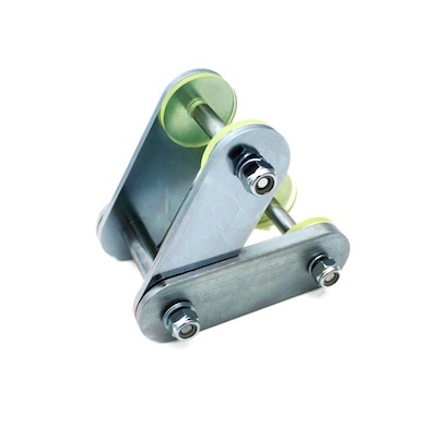 K-Products Jimny suspension folding shackle with urethane for other than JA11 rear left and right set PIN:100mm-90mm