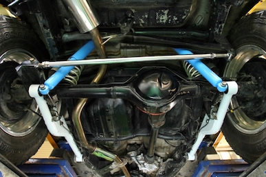 TryForce Jimny JB23 Flex arm F/R set bush press fitted