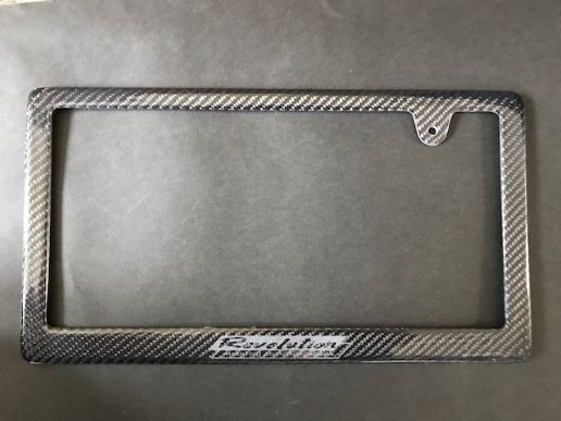 Revolution Carbon license frame for rear