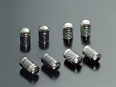 Revolution Carbon air valve cap Black carbon x black plated top