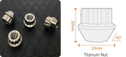 URAS - Titanium Racing Wheel Nut