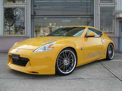 ROCKET DANCER Front Spoiler (FRP black gel finish) Fairlady Z Z34