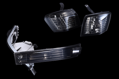 D-MAX Late S14 front lens 2 point set (smoked)