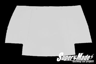 Super Made Genuine shape FRP bonnet for 180SX