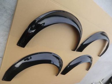 Toyoshima Craft 50mm wide Over Fender for Cappuccino 4 piece set