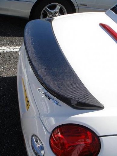 Toyoshima Craft original carbon rear wing for Copen