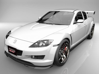 EUROU MAZDA RX-8 - SE3P Early Under Spoiler Type Aero Parts