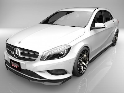 EUROU MERCEDES A-CLASS W176 - 176042 Early Under Spoiler Type Aero Parts