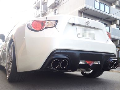 Suruga Speed PFS Loop Sound Muffler for Toyota 86 (TRD bumper)