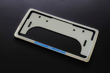 Zero Sports License Plate Frame With Chrome Emblem