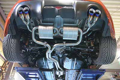 ROCKET DANCER Gentle Sound Muffler Titanium 4pcs 86 / BRZ