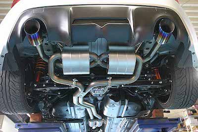 ROCKET DANCER Gentle Sound Muffler Titanium 2 pieces 86 / BRZ