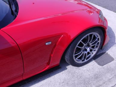 Amis S2000 Wide Front Fender Carbon / FRP Black Gel Coat Finish 1SET