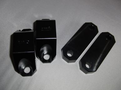 Amis S2000 Stabilizer Bracket Front Black Alumite Finish (with amis logo)