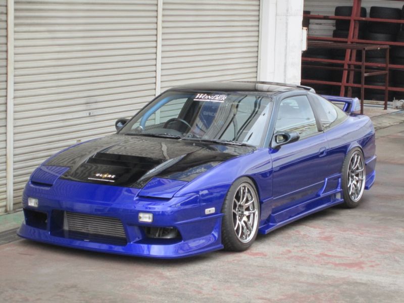 Car Modify Wonder GLARE 180SX フルエアロ 3点キット（フロントバンパー・サイドステップ左右・リアバンパー）
