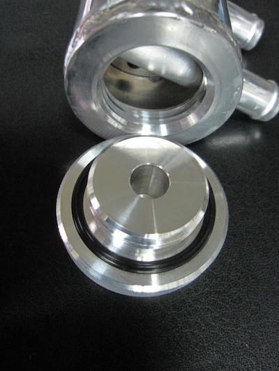 Flatwell Set with oil separator tank hose nipple + hose