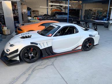 TCP Magic FD3S Front Fender Duct Type TT Made of Full Carbon