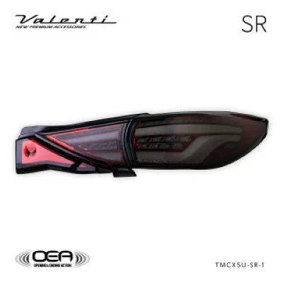 Valenti [For repair, one side only] Mazda CX-5 KF series [Early model] Jewel LED Tail Lamp ULTRA Light Smoke / Red Chrome TMCX5U-SR-1