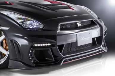 ROWEN R35 GT-R Mid-term front spoiler * ROWEN Front bumper only * FRP + Wet Carbon