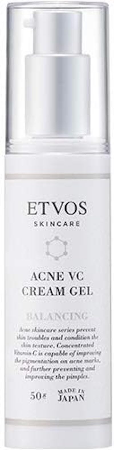 ETVOS Quasi-drug Acne Serum Medicated Acne VC Cream Gel I 50g Adult Acne Vitamin C Derivative VC-IP Whitening Human Ceramide