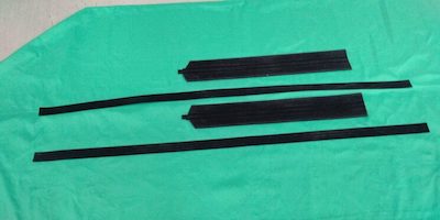 FireSports TOYOTA SPORTS 800 LEFT AND RIGHT WIND GLASS RUN SET FOR 1 CAR