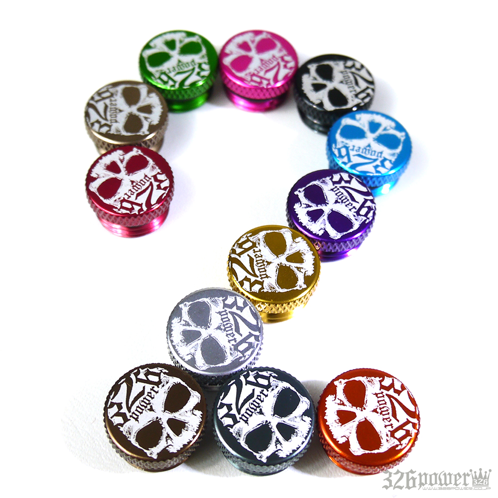 326 Power Wheel Nut Cap - Skull Logo