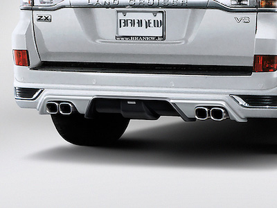 Branew Land Cruiser 200 Rear Under Spoiler Dual Twin Carbon