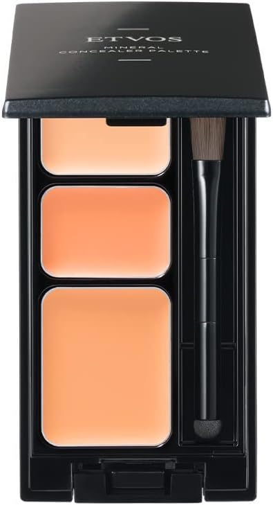 Etvos SPF36 PA+++ Mineral Concealer Palette, 0.1 oz (3.1 g), #Pink Beige, Soap Removal, Stain / Bear / Acne Scar Cover, Pink