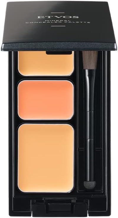 ETVOS Mineral Concealer Palette, 0.1 oz (3.1 g), Soap Removal, Stain Resistant, Bear, Acne Scar Cover, Orange (Beige color