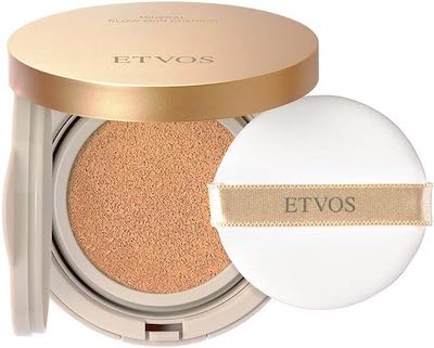 ETVOS SPF32 PA+++ Mineral Glow Skin Cushion (Case + Puff) + 0.4 oz (12 g) #Ochre