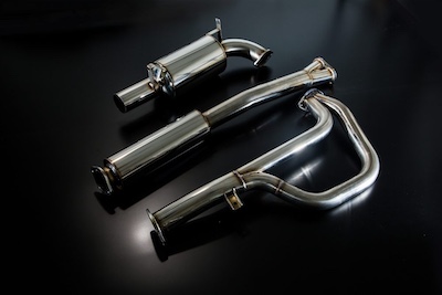 Star road For S30, S31, Hakoska 80-60 Dual-80-Exit 90 Low Down Muffler Made in Japan