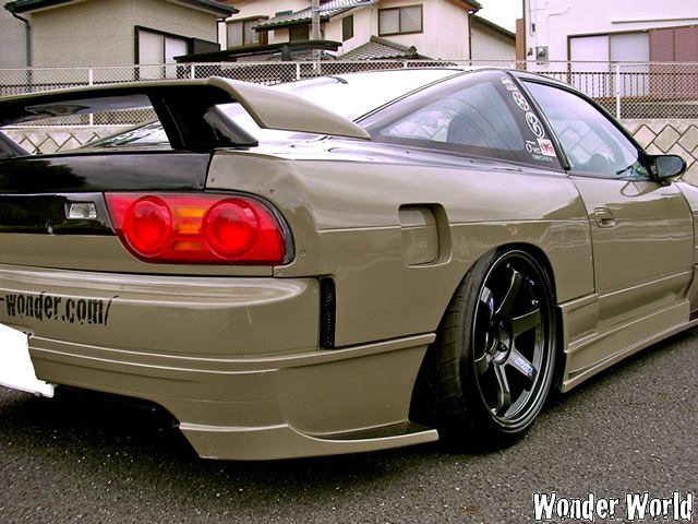 Car Modify Wonder GLARE エアロ リアバンパーハーフスポイラー（左右２分割式）180SX