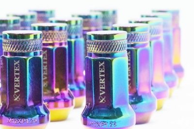 [Aurora knurling] VERTEX CHROMORY RACING NUT M12×P1.25 (20pcs set)