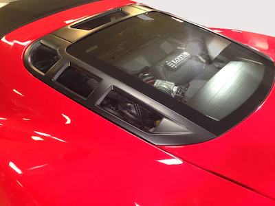 GruppeM COOLING REAR HOOD GRILL (CENTER & SIDE) FOR LOTUS EXIGE S 3.5 S/C