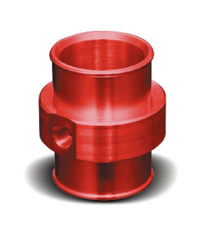 KNIGHT SPORTS RX-7 HOSE JOINT FOR WATER TEMP GAUGE, RED ALUMITE