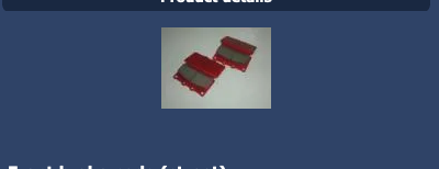 Viper C34 Laurel  Front brake pads (street)