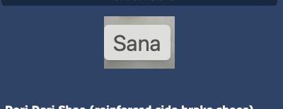 Viper C34 Laurel Dori Dori Shoe (reinforced side brake shoes)