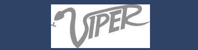 Viper  Sticker Silver 18.5cm x 8cm