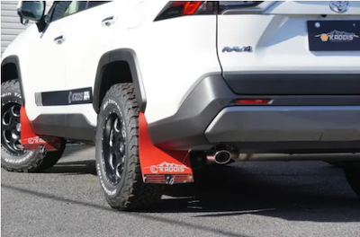 ROAD HOUSE  RAV4 (50 series) KADDIS RAV4 DEDICATED  MUD FLAP RED
