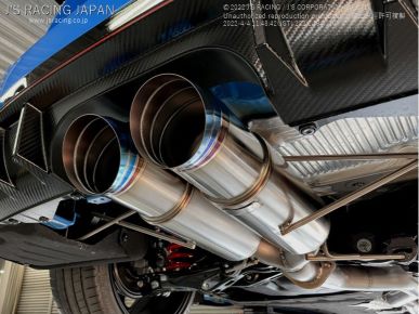 J'S RACING FK8 FX-PRO Full Titanium Muffler Dual 70RR/RS