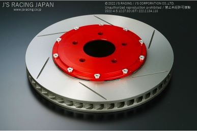 J'S RACING S2000 6-POT Caliper Kit Dedicated Replacement Brake Rotor With Bell