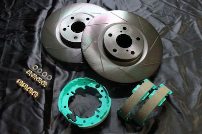 ELD Auto Service 4-piece set of brake reinforcement parts for JZX90/100 (rotor, side shoe, conversion nut front, conversion nut rear)