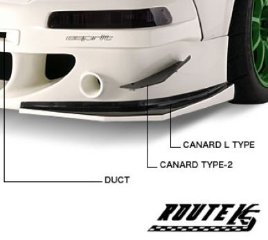 Route KS NSX Hornet Style Canard & Duct