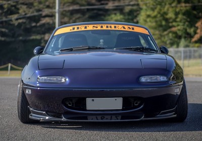 Jet Stream NA Roadster FRP Front lip spoiler 3 piece type crawl