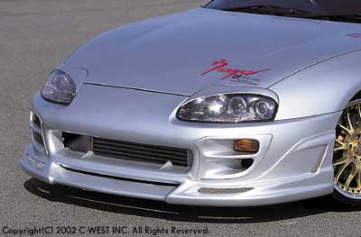 C-West JZA80 Early Front Half Spoiler [made by PFRP]