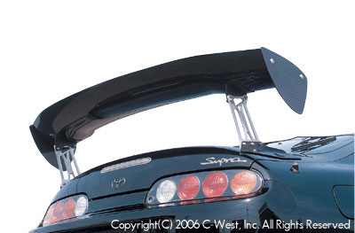 C-West JZA80 GT-WING II (dedicated design, genuine hole mounting)