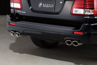 DOUBLE EIGHT LAND CRUISER 100 Dual Twin Oval Muffler